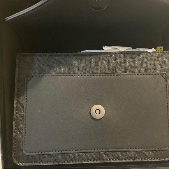 SOLD ALDO Black Monogrammed A Purse with chain New in Box - Picture 2 of 4